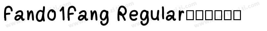 Fando1Fang Regular字体转换